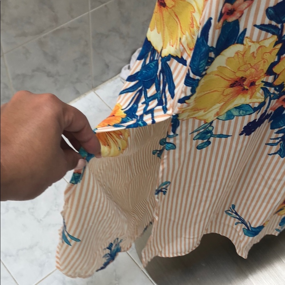 FLORAL OFF SHOULDER MAXI DRESS - Picture 8 of 8